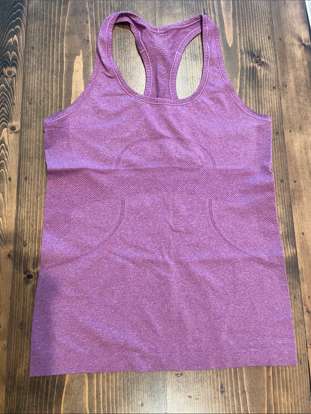 lululemon athletica Heathered Plum Seamless Racerback Tank